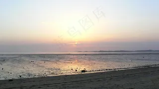 日落，日出，阳光，户外，黎明，黄昏，晚上