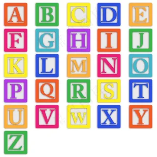 婴儿积木，字母，Abc，字母，色彩缤纷，块