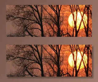 太阳，夕阳，自然，品牌，橙色