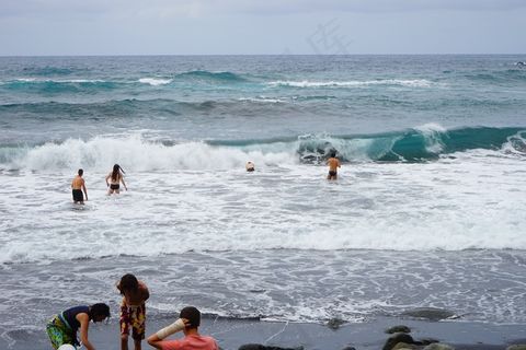 水，波，游泳，通过珊瑚，沉浸，膨胀，海上
