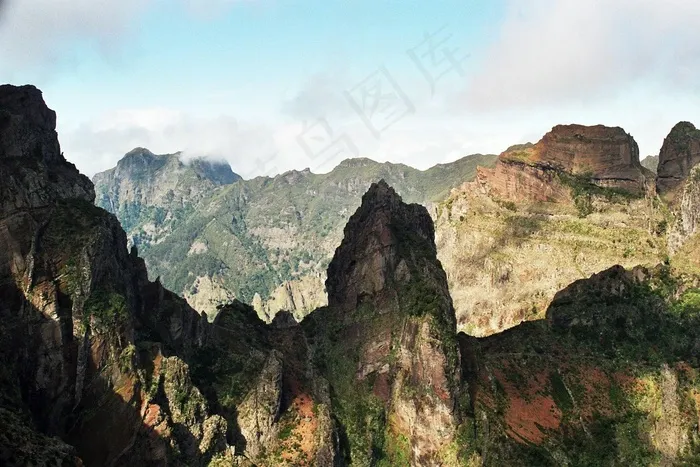 马德拉，首脑会议，徒步旅行，雾，高，2000M，径