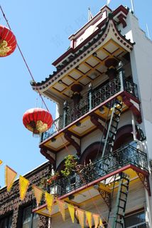 中国城,灯笼,建筑物,旧金山,亚洲 中国城,灯笼,建筑物,旧金山,亚洲