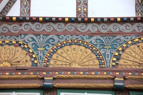 建筑，首页，桁架，Fachwerkhaus，装饰，太阳