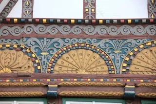 建筑，首页，桁架，Fachwerkhaus，装饰，太阳