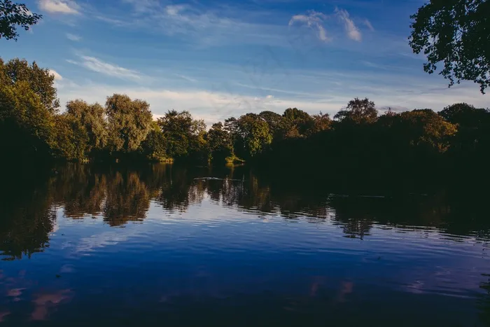 天空,风景,树,湖泊,屏幕截图,海景观自然水