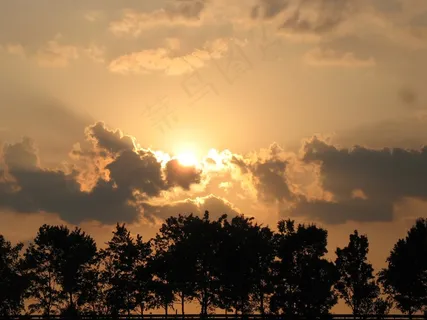 日落,Abendstimmung,树木,心情,太阳 日落,Abendstimmung,树木,心情,太阳