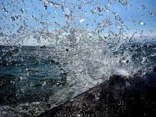 水，溅，溅，海洋，湖泊，海，波浪