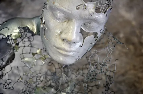 脸，雕塑，艺术