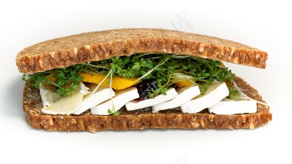 三明治，面包，奶酪，卡门培尔奶酪，干酪，芒果