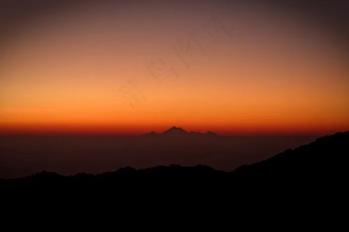 高峰，热，火，热，自然，山，景观