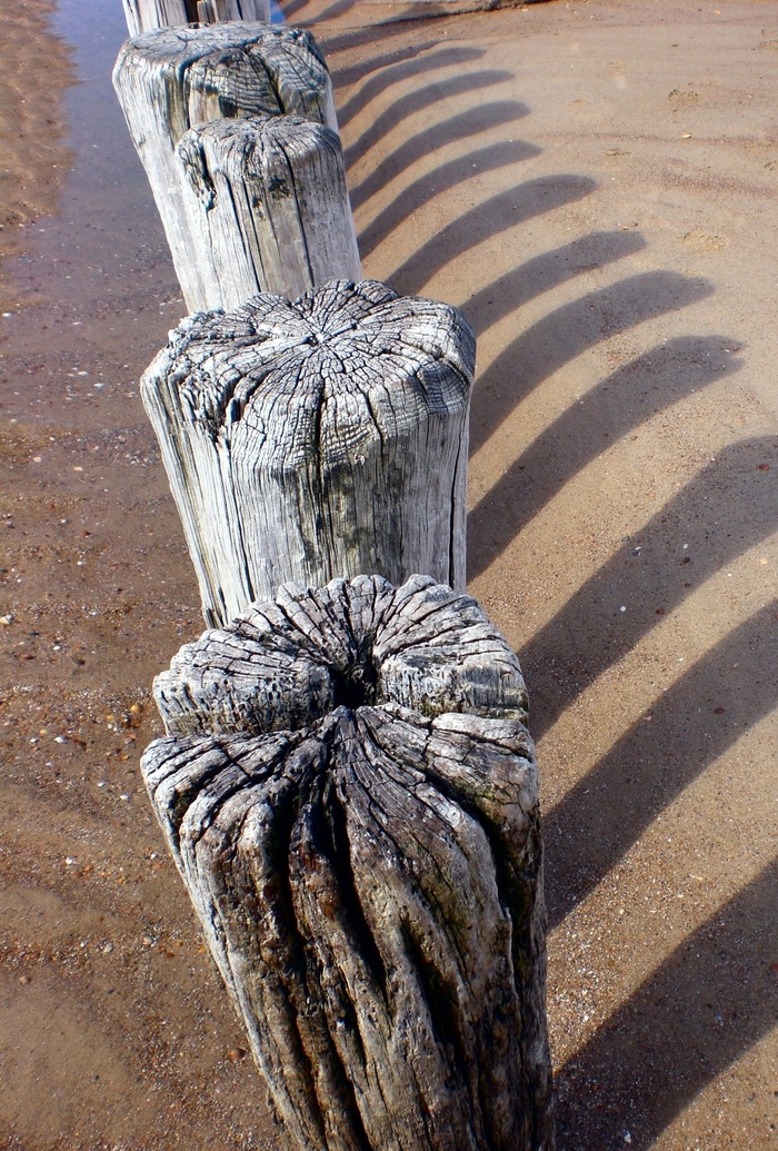 防波堤，海滩，北海，海上
