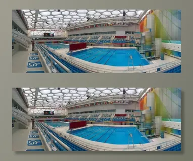 水立方，游泳池，中国，奥运，全景