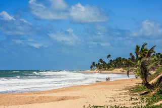 海滩，巴西，海，岛，水，散步，天空