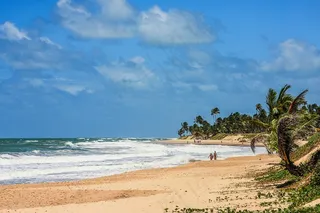 海滩，巴西，海，岛，水，散步，天空