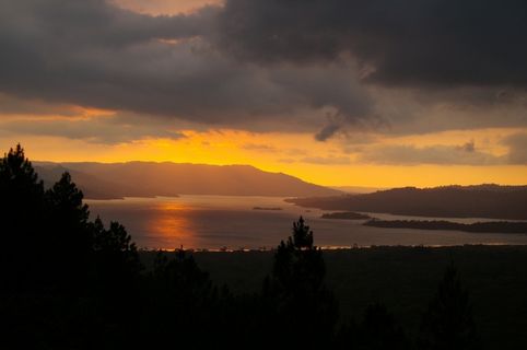 哥斯达黎加，日落，自然，暮光之城，景观