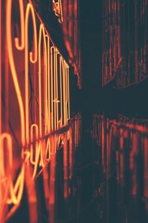 霓虹灯，标志，光，照明，符号，晚上，发光