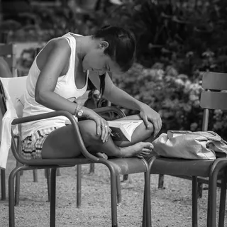 巴黎，卢森堡公园，女人，年轻女子，性感