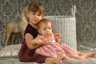 女孩，孩子们，可爱，笑脸