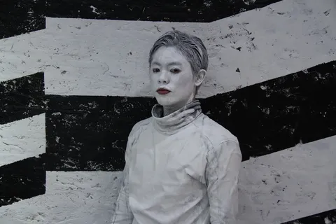 时尚，独特，白色，黑色，曼