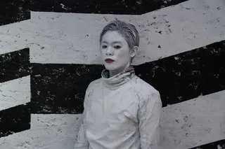 时尚，独特，白色，黑色，曼