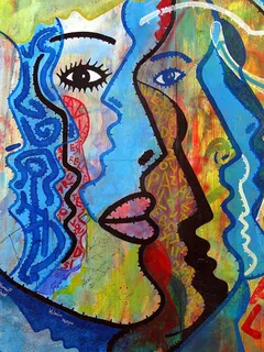 柏林，涂鸦，墙，颜色，艺术，街头艺术