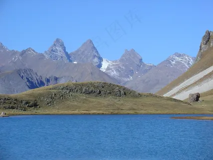 湖,山,自然,Valloire,Cerces 湖,山,自然,Valloire,Cerces