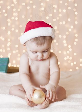 婴儿，圣诞节，婴儿，假期，圣诞，快乐，肖像