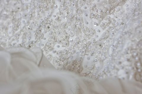 婚礼，礼服，白色，宏