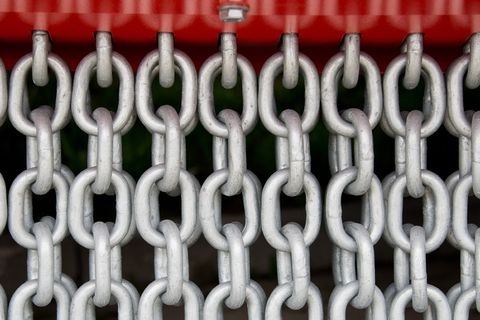 链条，链节，钢，金属，构件
