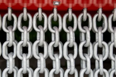 链条，链节，钢，金属，构件
