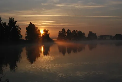 日落，傍晚的天空，自然，云