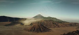 a moment,火山,鸟类,风景,天空,火山景观