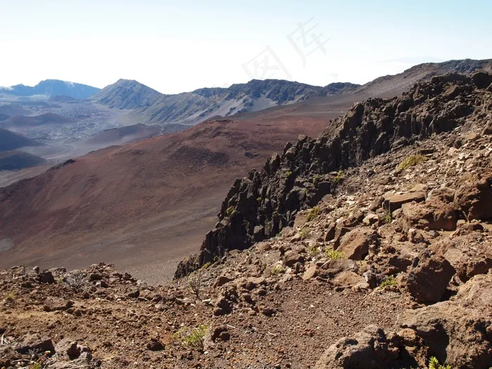 夏威夷，毛伊岛，火山，天空，云，景观