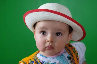 女孩，帽子，肖像，模型，投标