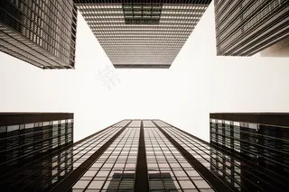 roofgroove,居民楼,建筑,墙,笼子,透视的低角度视图