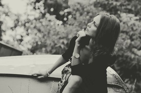 Bw，女孩，船，时钟，连衣裙，美容，周到