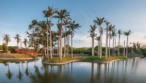 景观，全景，风景，风景，米兰达公园