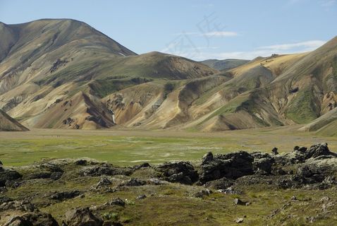 冰岛，Landmannalaugar，徒步旅行，山，自然