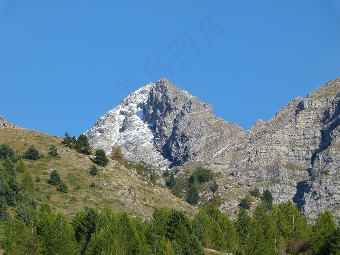 景观，山，埃克林斯国家公园，法国