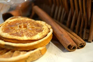 香草，橙，干，香料