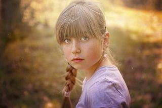 人，人的，女孩，金发，脸，意见，性质，出