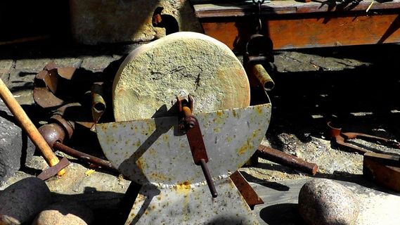 磨石，剪刀磨床，工艺，中世纪
