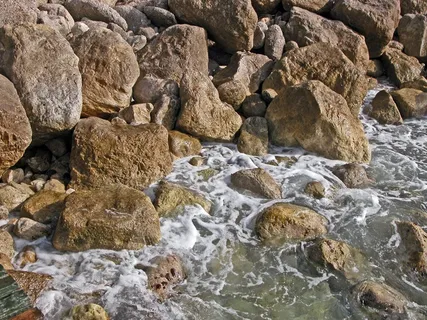 土耳其,海滩,摇滚 土耳其,海滩,摇滚