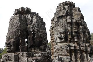 柬埔寨，暹粒，吴哥窟，巴戎，巴戎寺