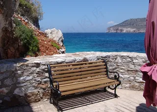 海拉斯，银行，海，地中海，休息，如诗如画