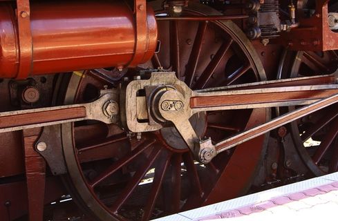 蒸汽机车，钢，力，驱动