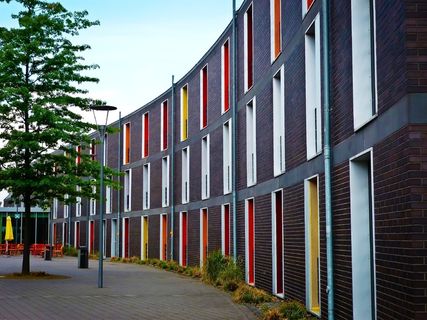 建筑，现代，建筑，外立面，窗口