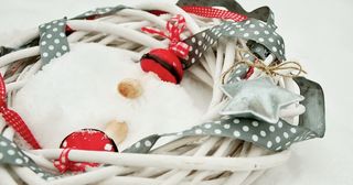 冬季，雪，花圈，冬季装修，寒冬，白