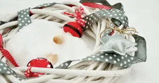 冬季，雪，花圈，冬季装修，寒冬，白