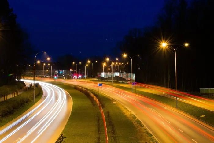 道路，夜，城市，光，城市，在晚上的城市，驱动器
